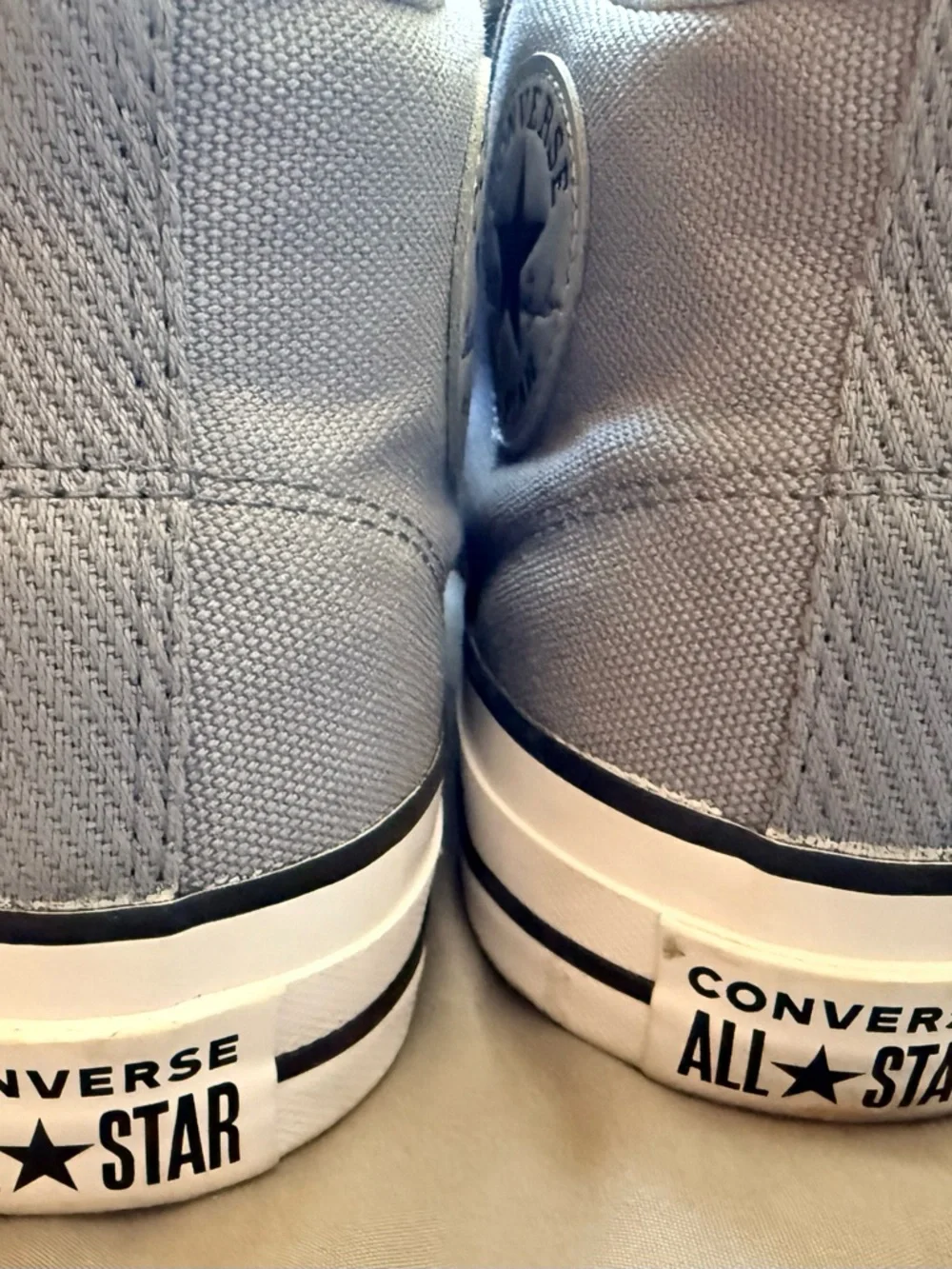 Converse High Top Sneakers in Light Blue Canvas - Picture 9 of 9